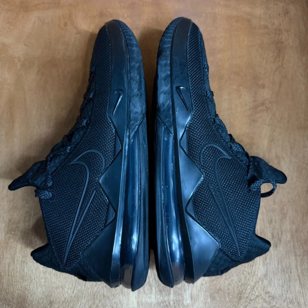 Nike LeBron 17 Low Triple Black Shoes Mens Sz 14 Basketball Sneakers CD5007-003